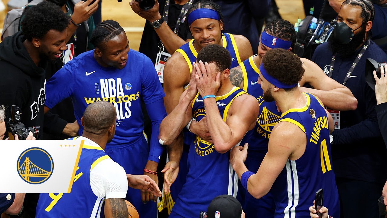 The CHAMPIONSHIP MOMENT From the Golden State Warriors Last 4 Titles background