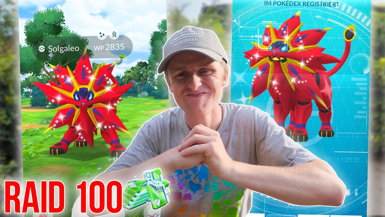 Ich RAIDE 100 SOLGALEO in Pokémon GO und DAS ist PASSIERT!