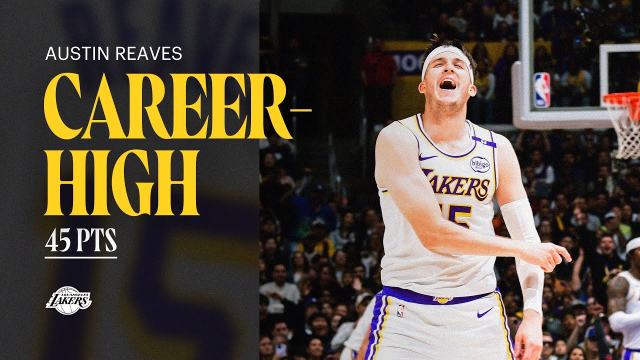Austin Reaves ERUPTS for Career-High 45 Points background