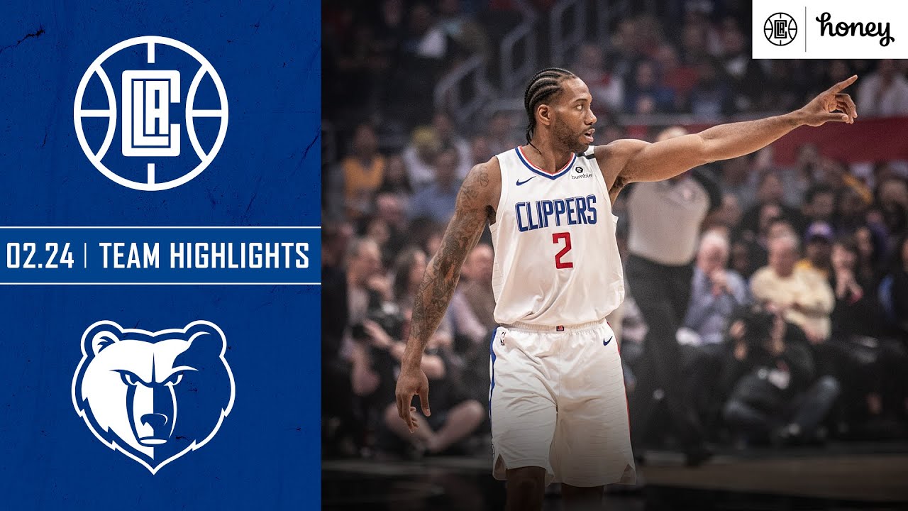 Clippers Notch Win No. 38 vs. Grizzlies | Honey Highlights background