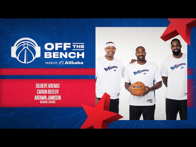 Off The Bench: Gilbert Arenas, Caron Butler, Antawn Jamison background