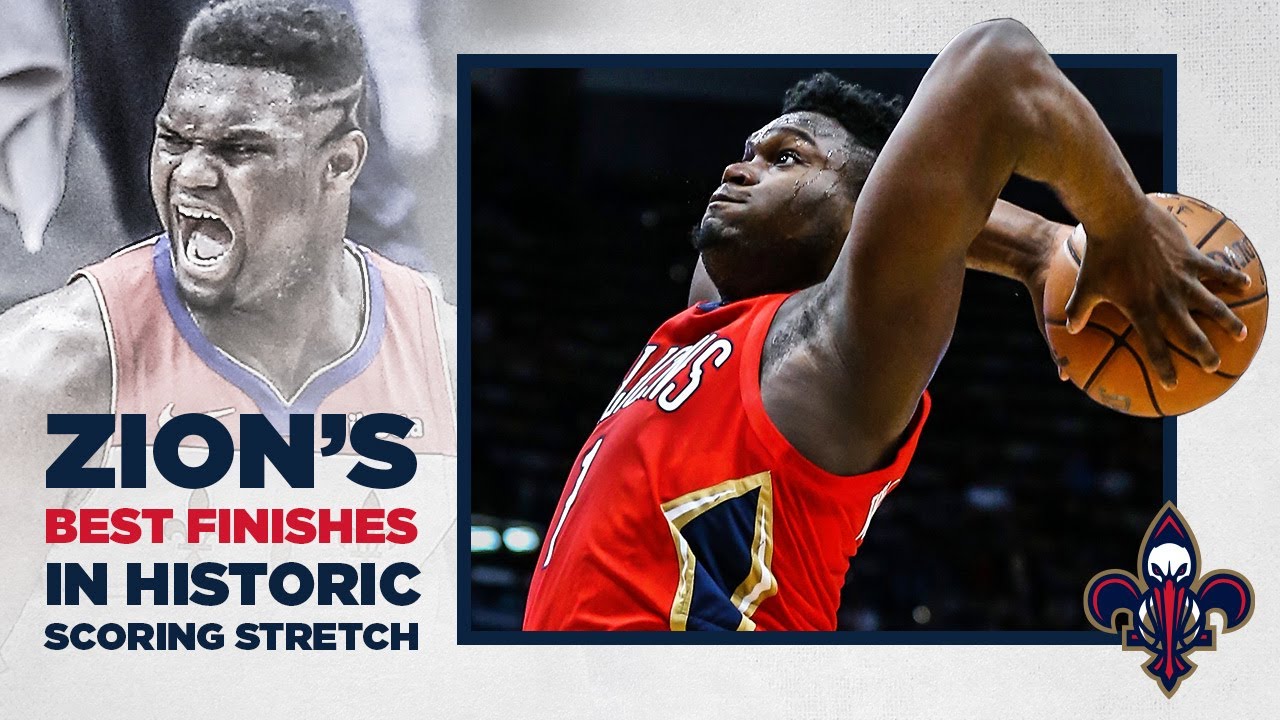 Zion Williamson's Best Finishes in Historic Scoring Run | Pelicans Highlights background