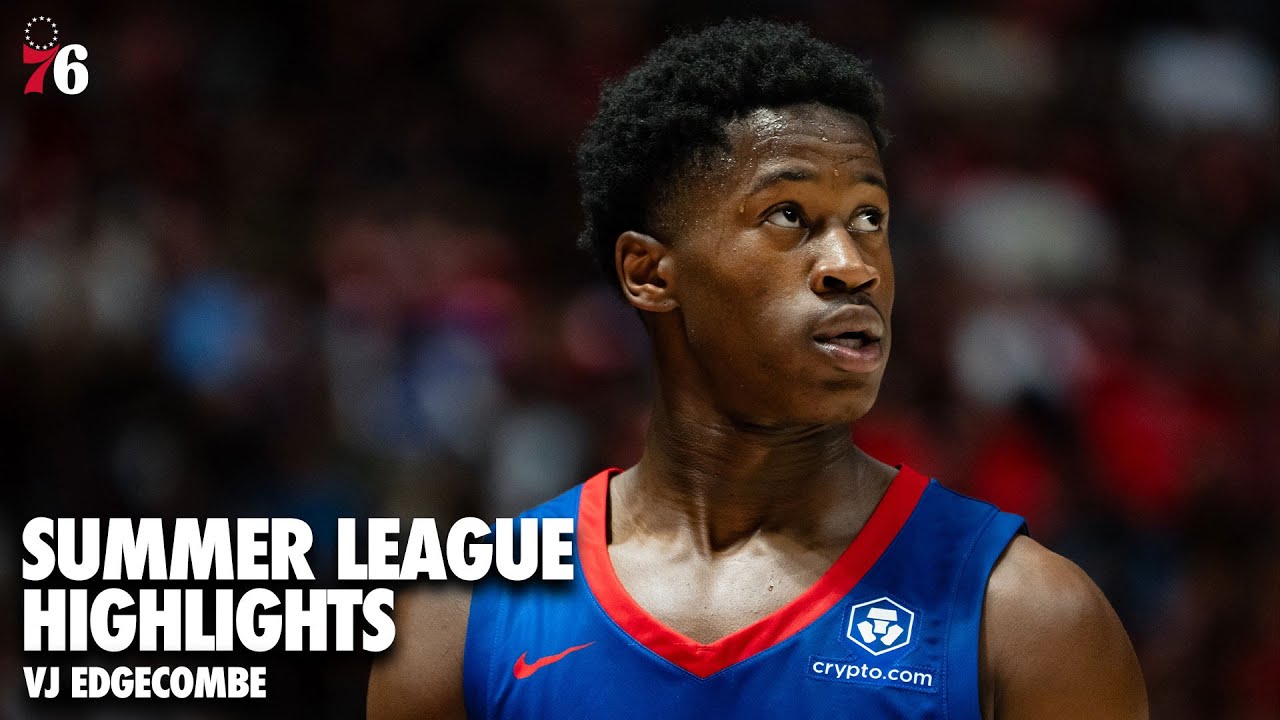 VJ Edgecombe 2025 Summer League Highlights background