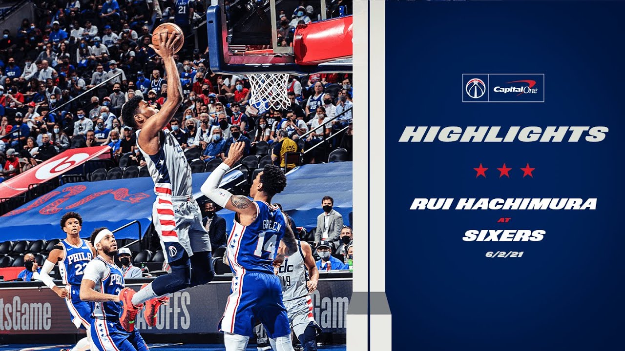 Highlights: Rui Hachimura at Sixers - 6/2/21 background