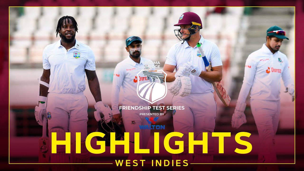 Highlights | West Indies v Bangladesh | Magical Mayers makes his mark! | 2nd Test Day 2 background