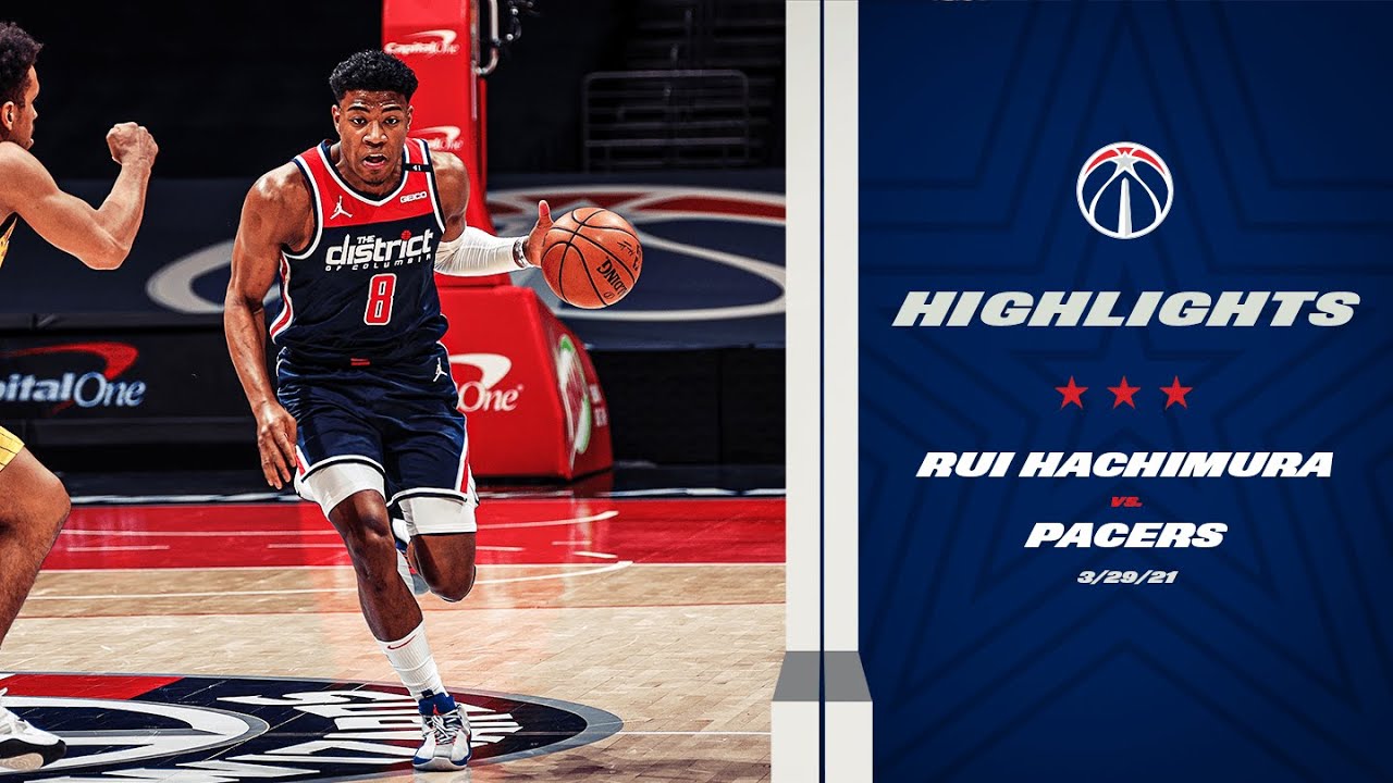 Highlights: Rui Hachimura puts up 26 vs. Pacers - 3/29/21 background