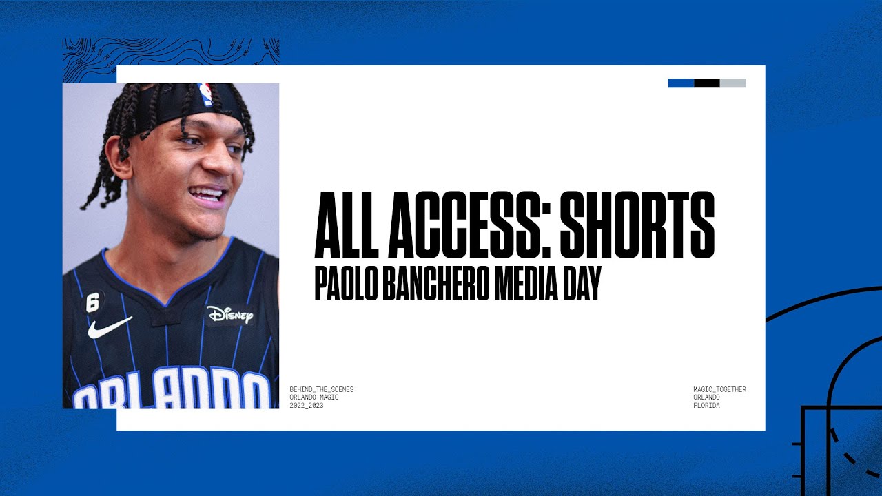 ALL ACCESS SHORTS: PAOLO BANCHERO'S FIRST NBA MEDIA DAY background