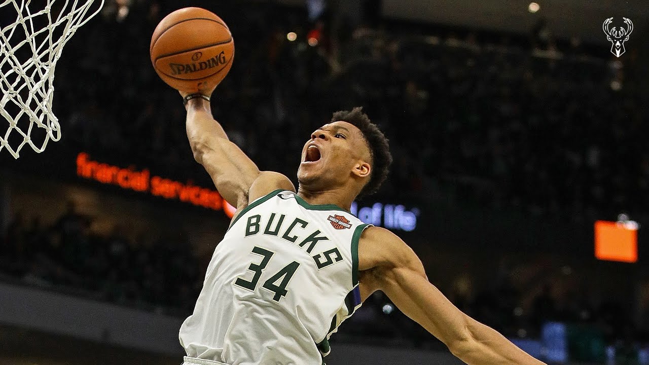 The Best Of The Greek Freak From The Last 5 Seasons | Giannis Antetokounmpo Dunks, Blocks & More background