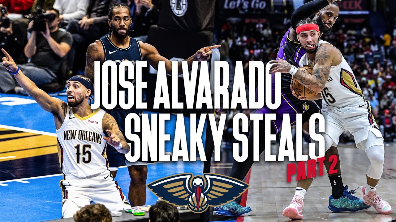 Jose 'Grand Theft' Alvarado Sneaky Steals II | New Orleans Pelicans background