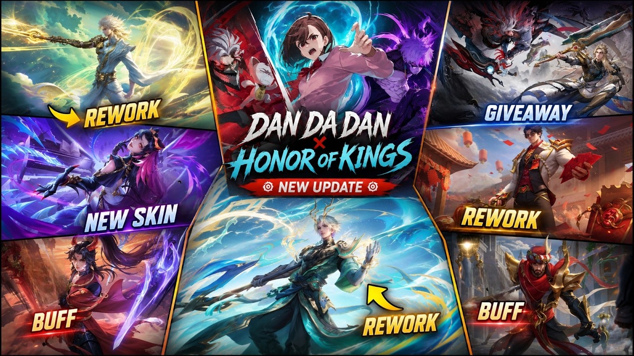 MASSIVE UPDATE! 5 Hero Revamp, Dandadan Collab, New Events! + Flawless Giveaway | HoK