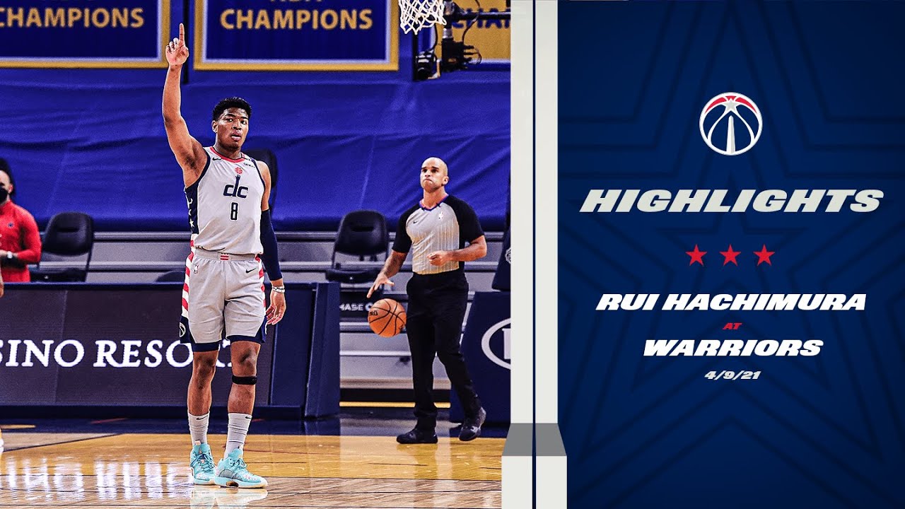 Highlights: Rui Hachimura scores 22 at Warriors - 4/9/21 background