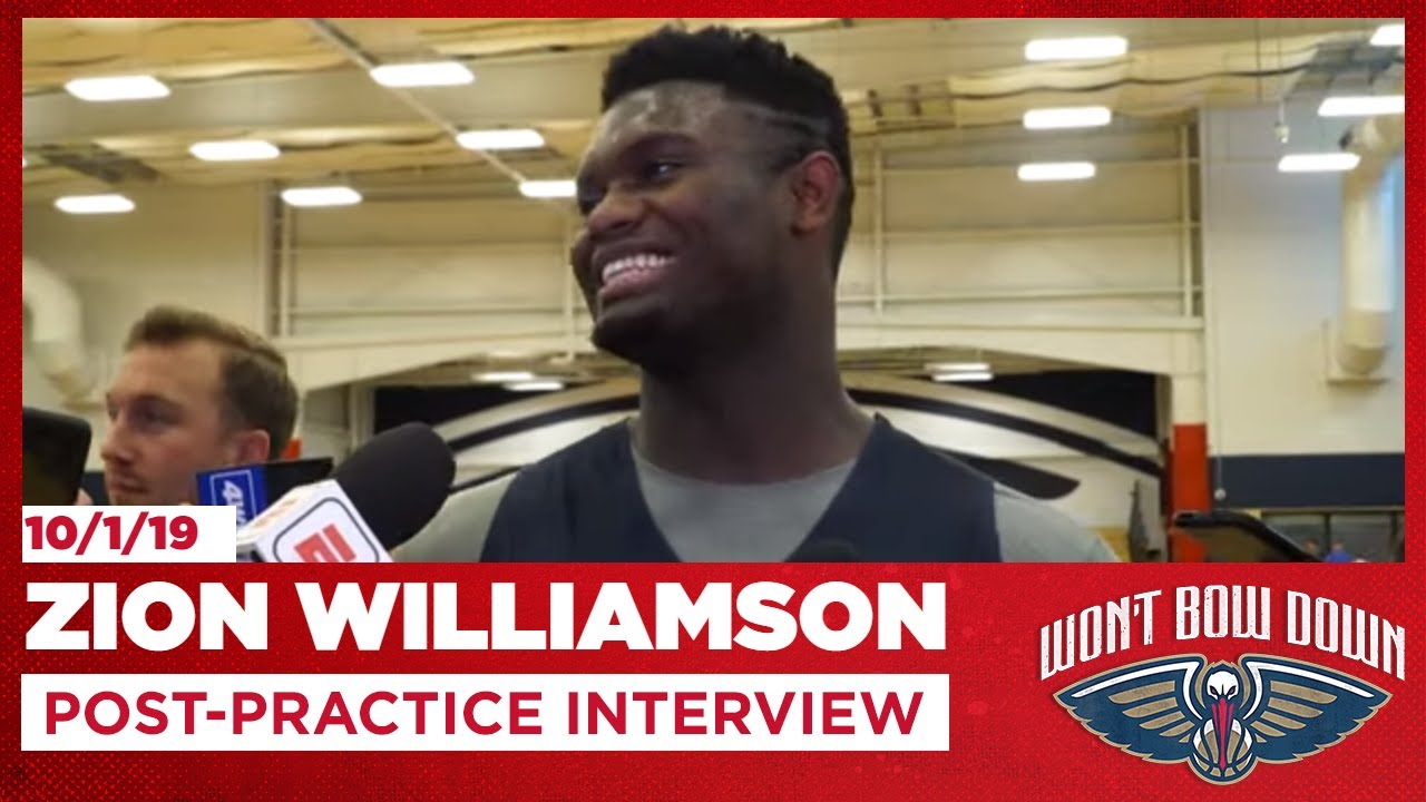 Zion Williamson After 1st Pelicans Practice | New Orleans Pelicans