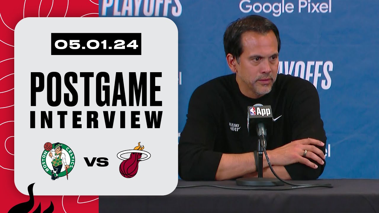 Erik Spoelstra Postgame Interview | Boston Celtics vs. Miami HEAT | May 1, 2024 background