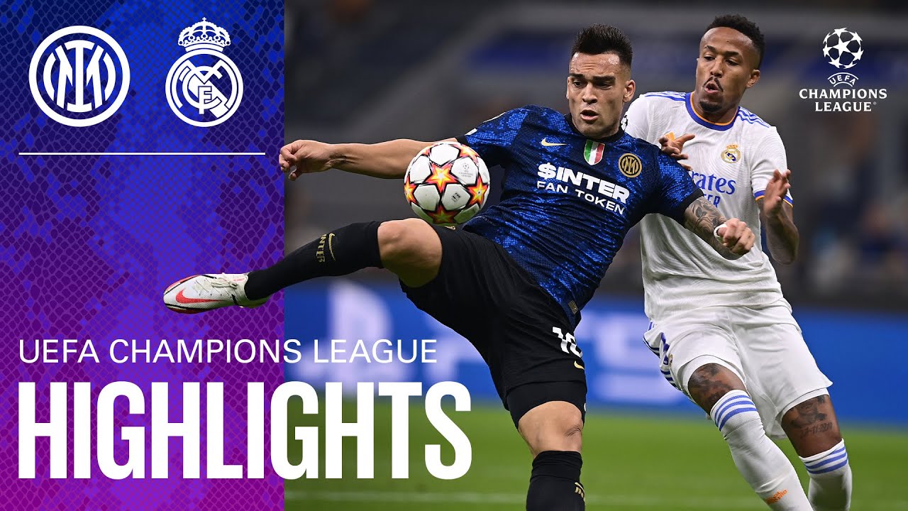 INTER 0-1 REAL MADRID | HIGHLIGHTS | UEFA Champions League 2021/22 Matchday 01 ⚽⚫🔵 background
