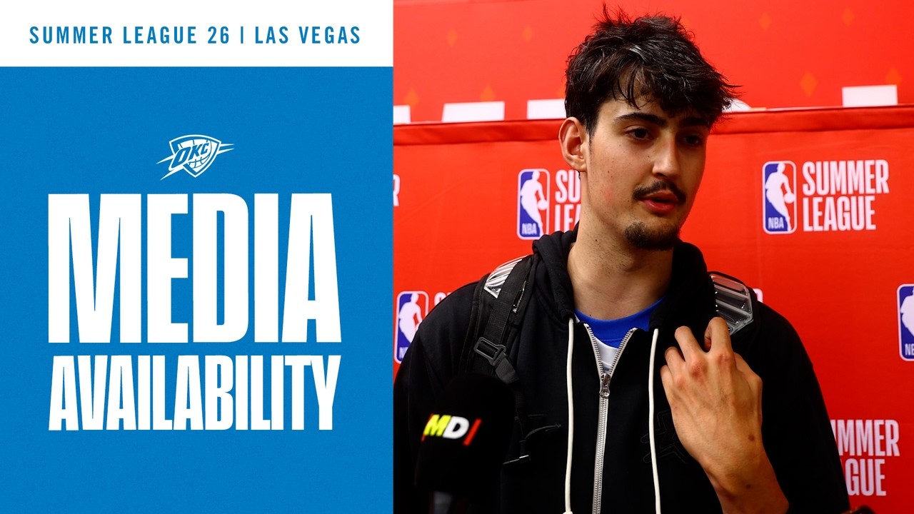 Aday Mara After Game 2 in Las Vegas | 2026 NBA Summer League | OKC Thunder