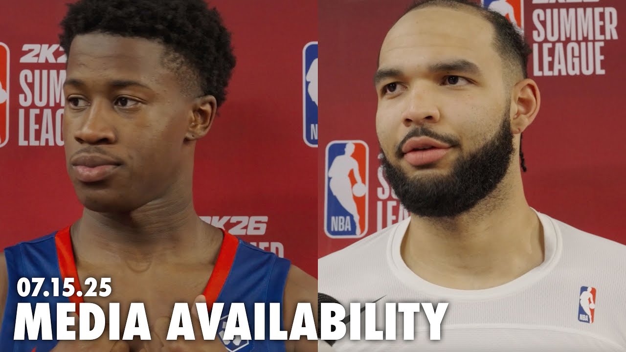 Philadelphia 76ers Postgame Media Availability | VJ Edgecombe and Johni Broome | 07.15.25