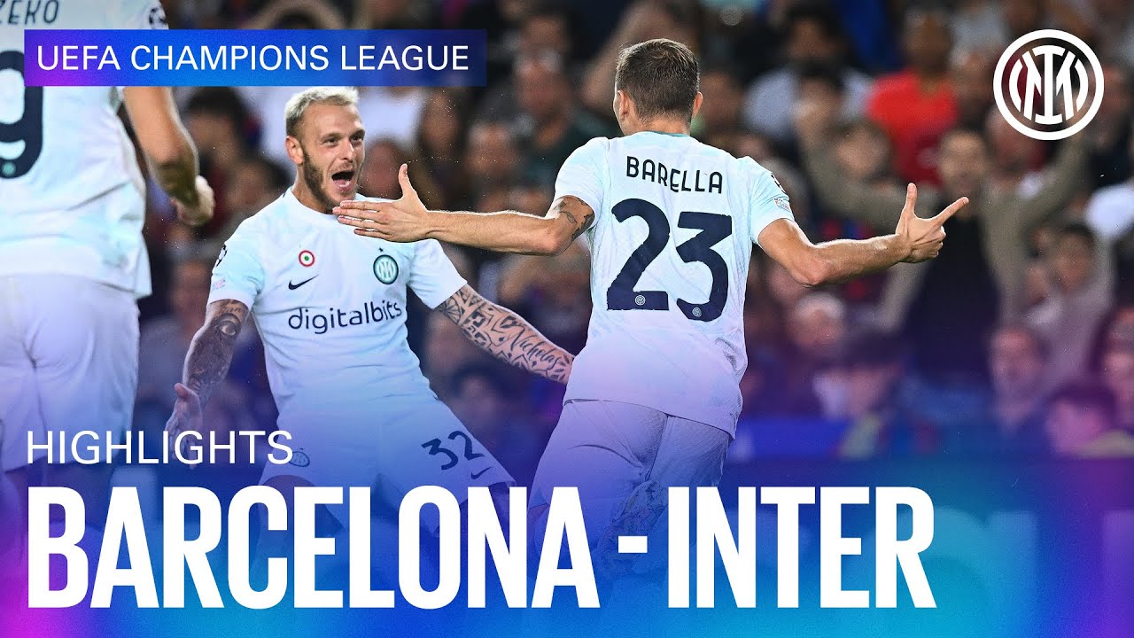 BARCELONA 3-3 INTER | HIGHLIGHTS | UEFA CHAMPIONS LEAGUE 22/23 ⚽⚫🔵🇮🇹 background