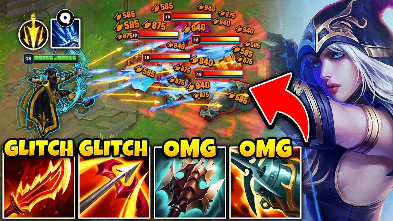THIS ASHE BUILD IS BASICALLY A DAMAGE GLITCH... (TRIPLE SPLASH AUTOS) background