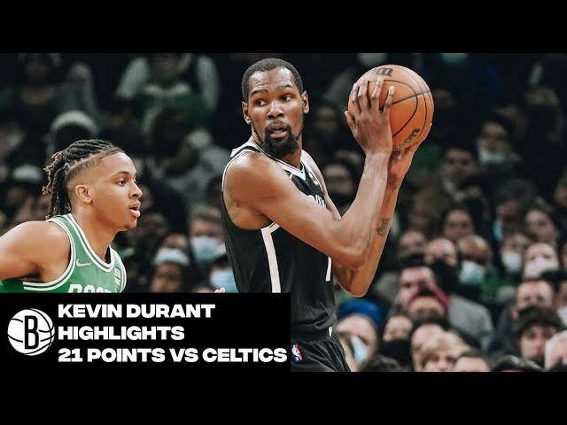 Kevin Durant Highlights | 21 Points vs. Boston Celtics background