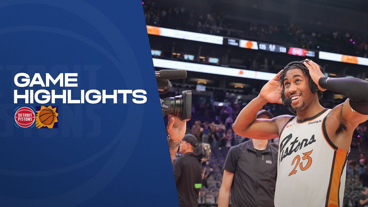 GAME HIGHLIGHTS: Pistons Win in Phoenix background