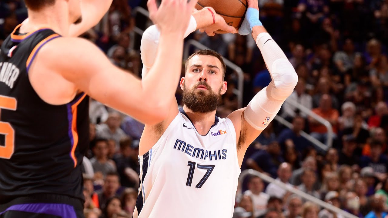 Jonas Valanciunas scores NEW CAREER High 34 points, 20 rebounds vs Phoenix Suns - 3/30/19 background