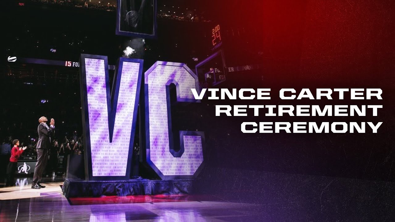 Toronto Raptors Retire Vince Carter’s Jersey | Full Jersey Retirement Ceremony background