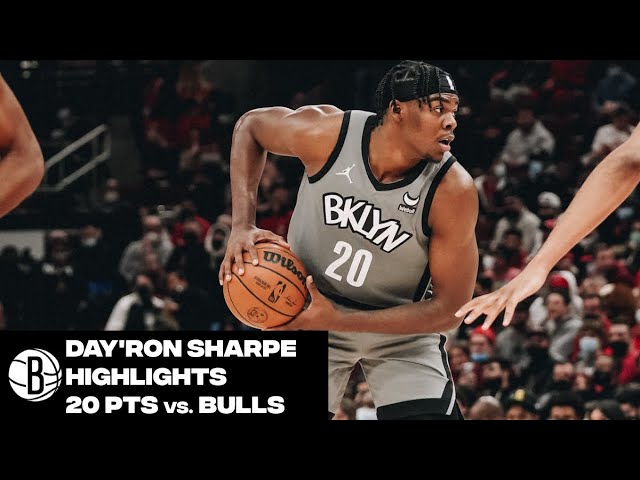 Day'ron Sharpe Highlights | 20 Points vs. Chicago Bulls