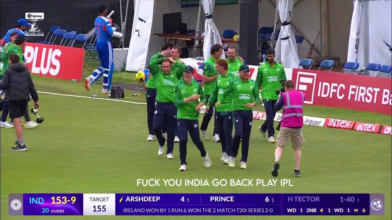 Watch : Ireland Team Celebration After Beating India 2-0 in the T20 Series | Ind vs Ire 2nd T20 2026 background