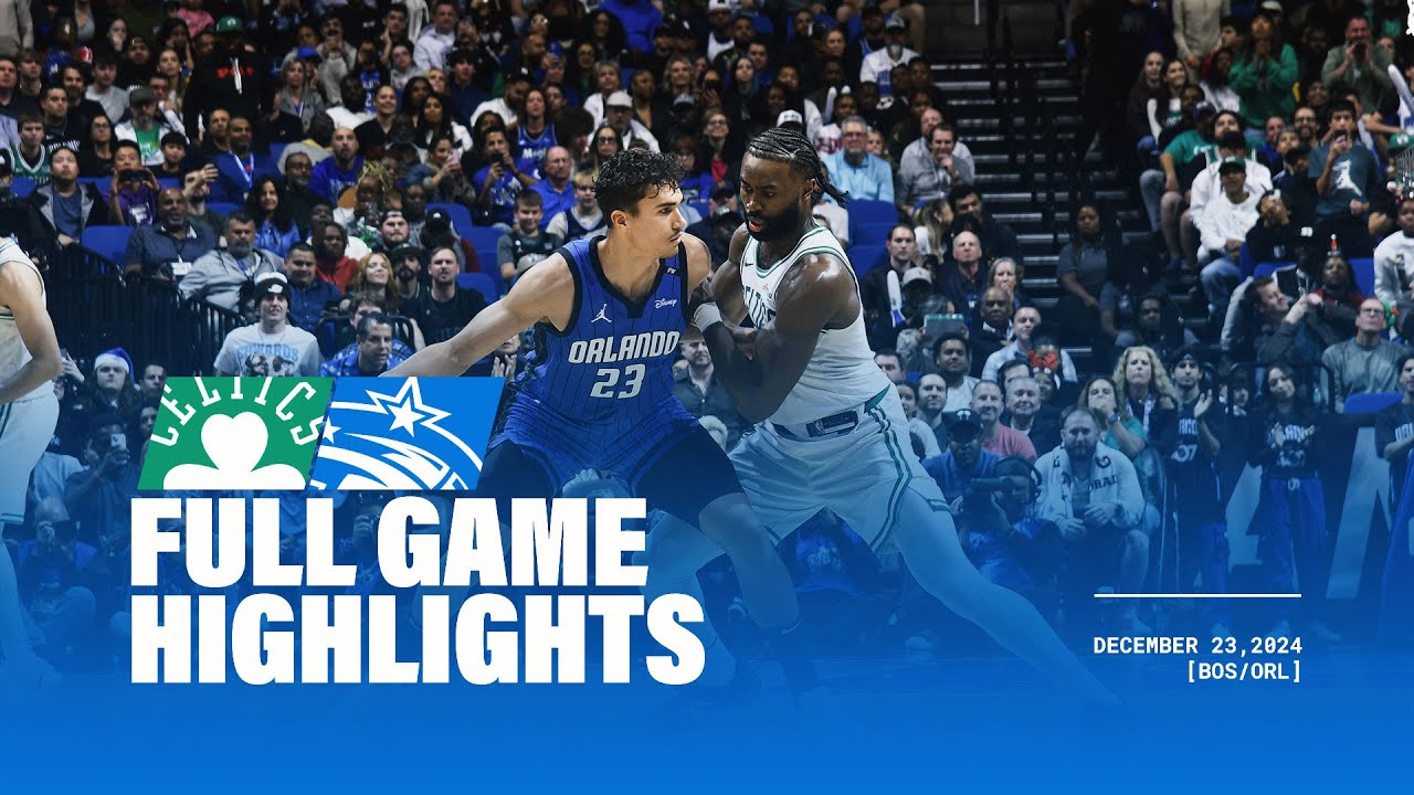 FULL GAME HIGHLIGHTS: CELTICS VS. MAGIC 12.23.24 background