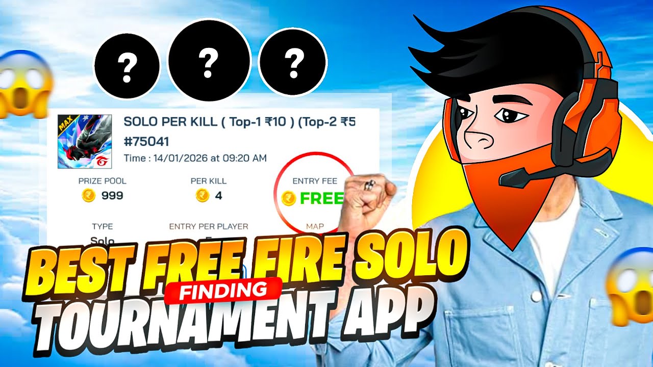 Finding Best Free Fire Tournament App 🔥| Solo Tournament Gameplay ☠️| Shreyash!op