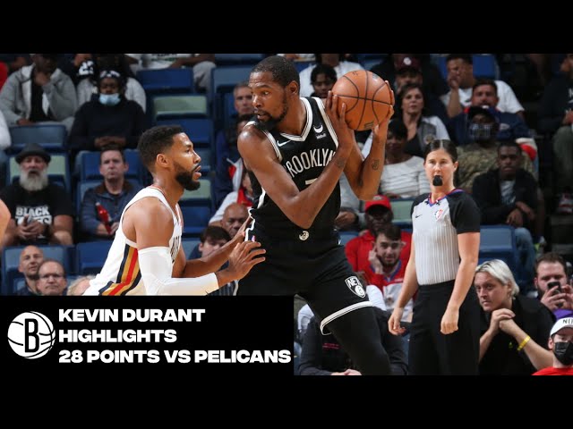 Kevin Durant Highlights | 28 Points vs. New Orleans Pelicans background