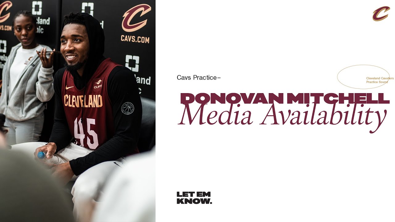 Cavs Practice: Donovan Mitchell background