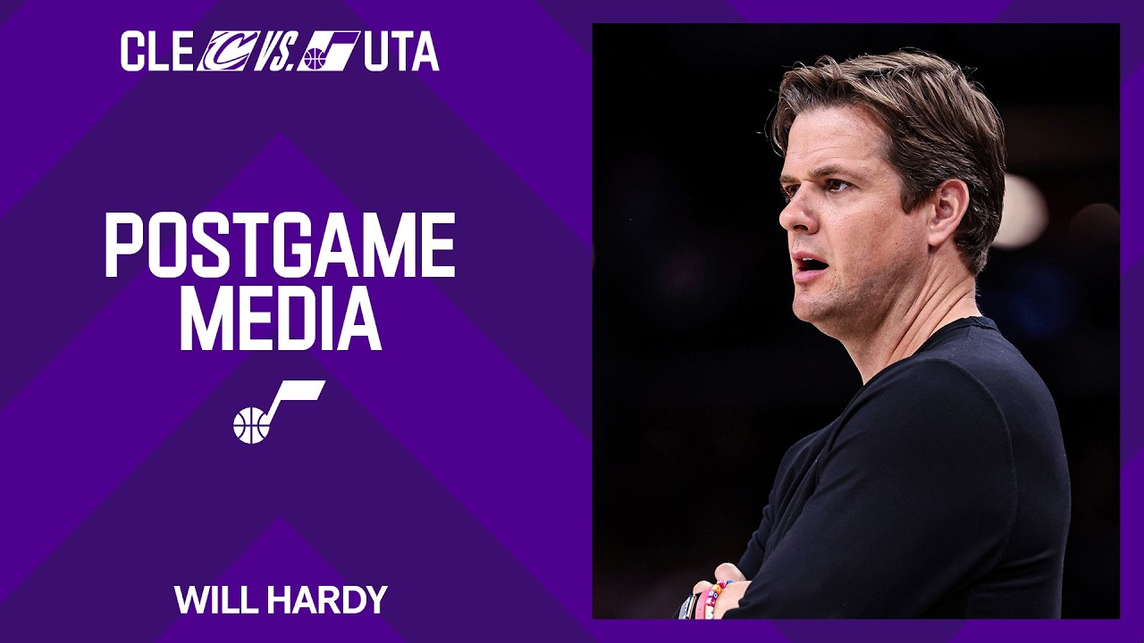 Will Hardy reflects on Utah's passing, laments points in the paint on defense vs. Cleveland