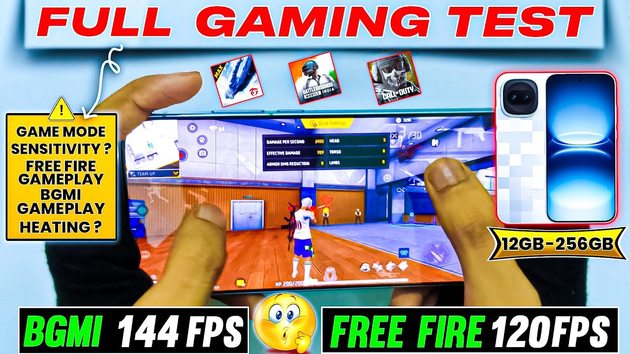 IQOO 15R EXTREME GAMING TEST ЁЯФе BGMI 144FPS FREE FIRE 120FPS + HEATING , FPS & PERFORMANCE TEST ЁЯШ▒