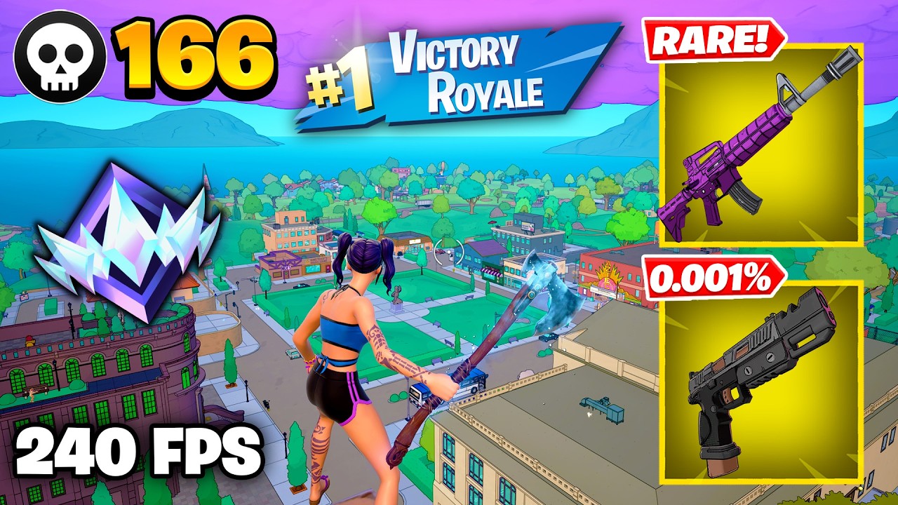 166 Elimination "RANKED RELOAD" Gameplay Wins (Fortnite Chapter 7 Keyboard & Mouse)