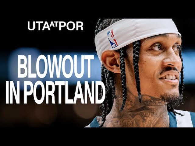 A ROUT in the final game of the regular season | UTAH JAZZ background