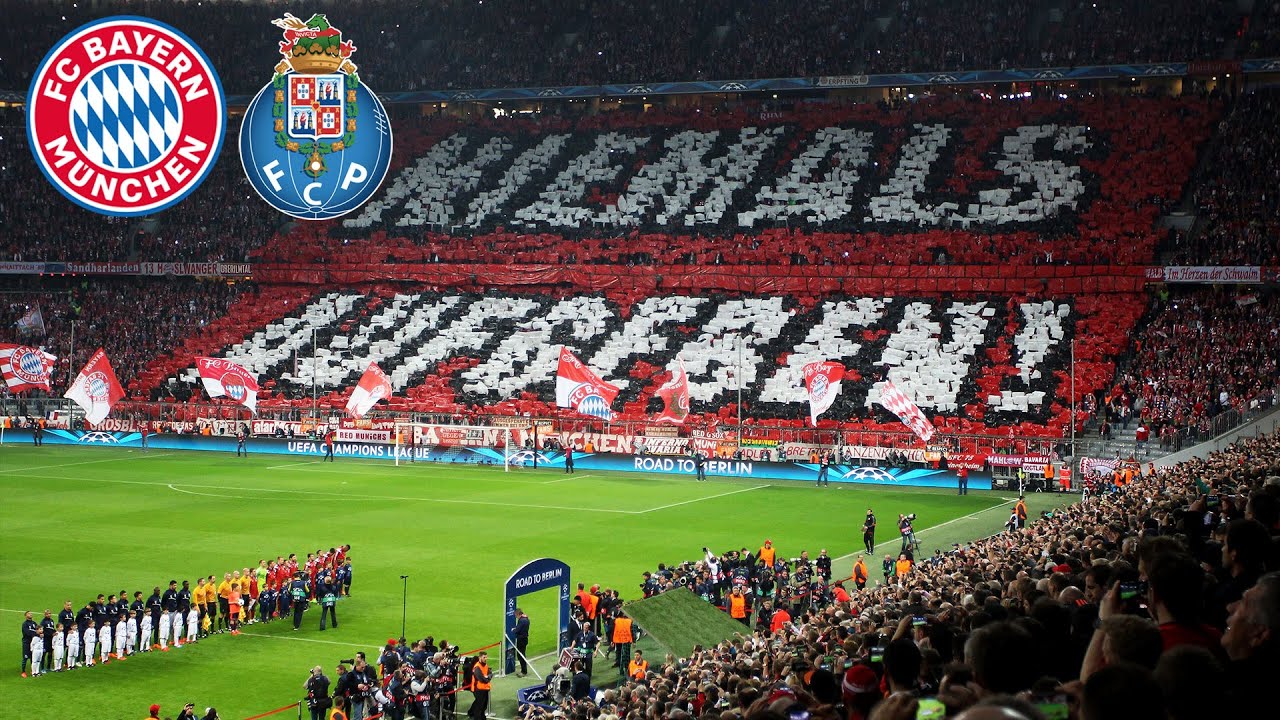 Never give up! Highlights of FC Bayern's legendary Quarter Final against FC Porto | Champions League background