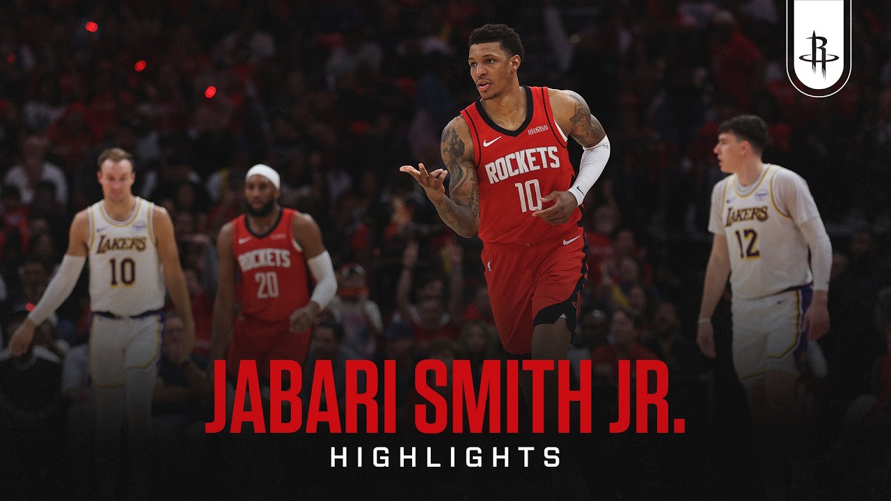 Jabari Smith Jr. (16 points) Highlights vs. Los Angeles Lakers background