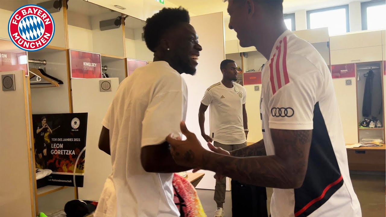 Getting to know each other & reunion at the Säbener feat. Kimmich, Mané & Mazraroui background