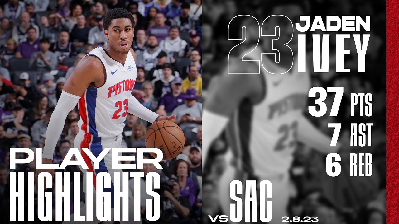 HIGHLIGHTS: Jaden Ivey Has Career-High (37 PTS) vs. Kings background