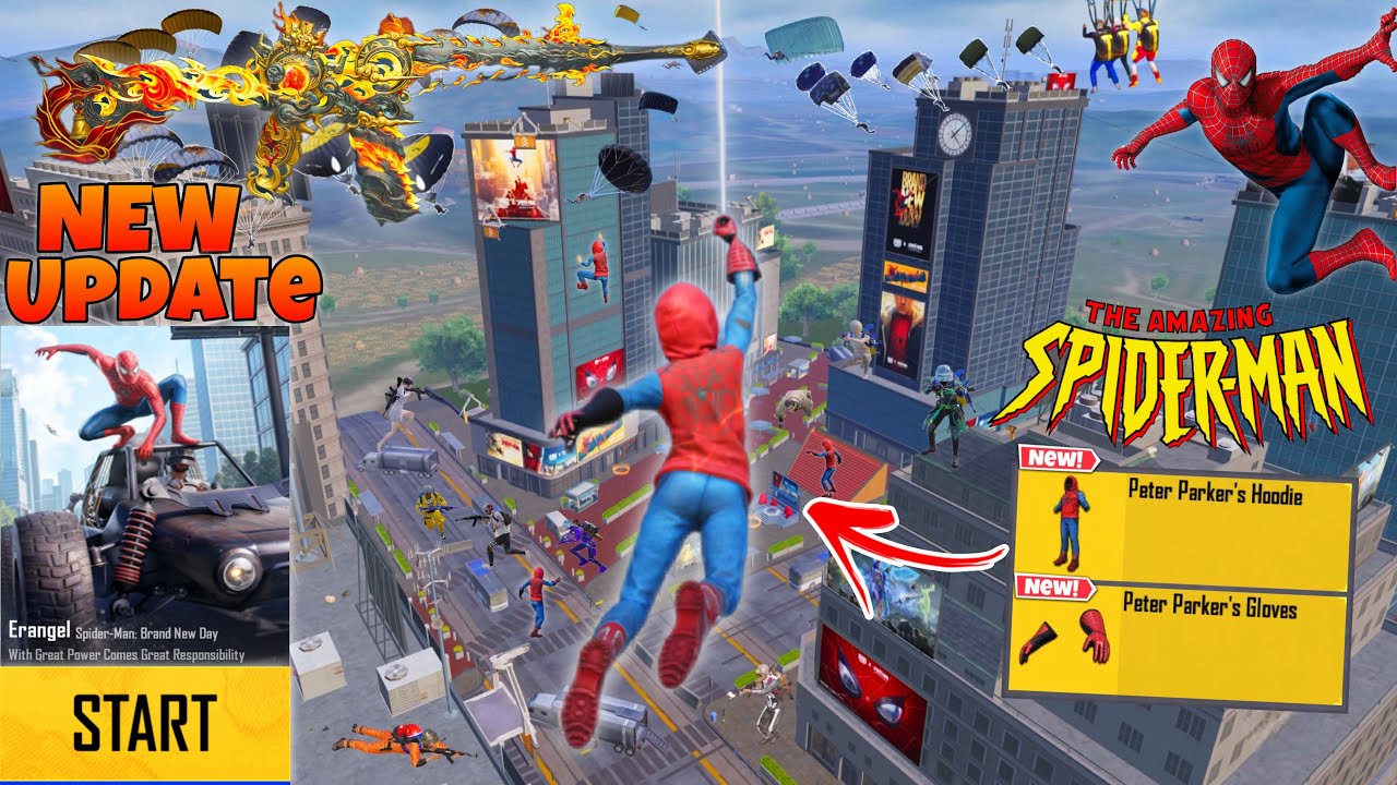 OMG!!😍NEW BEST MODE GAMEPLAY in SPIDER-MAN🔥PUBG MOBILE-BGM