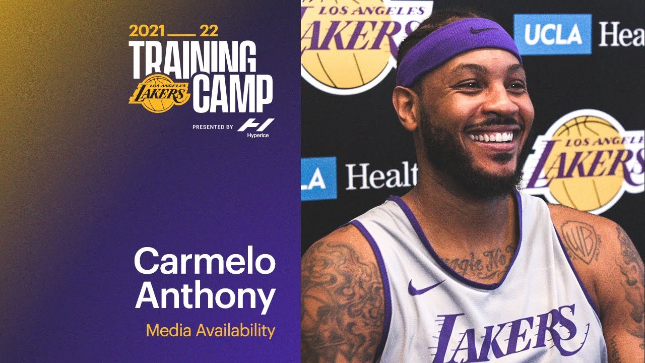 Carmelo Anthony says there are no plays off with this caliber of a team | Lakers Training Camp