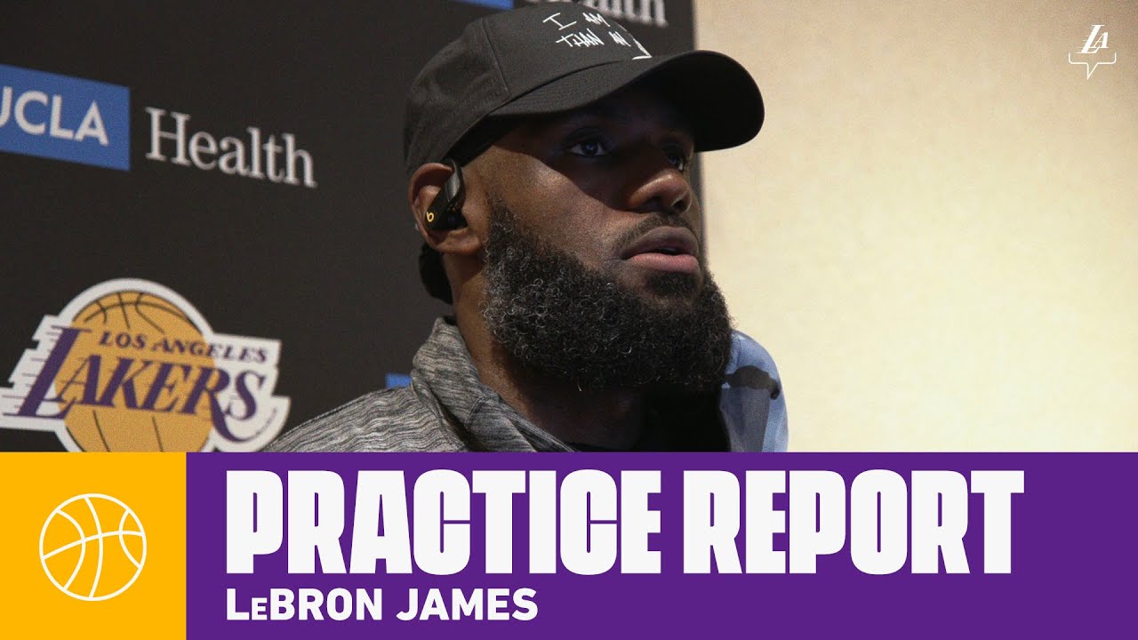 LeBron: "I’m here 100 percent, in great health" | Lakers Practice