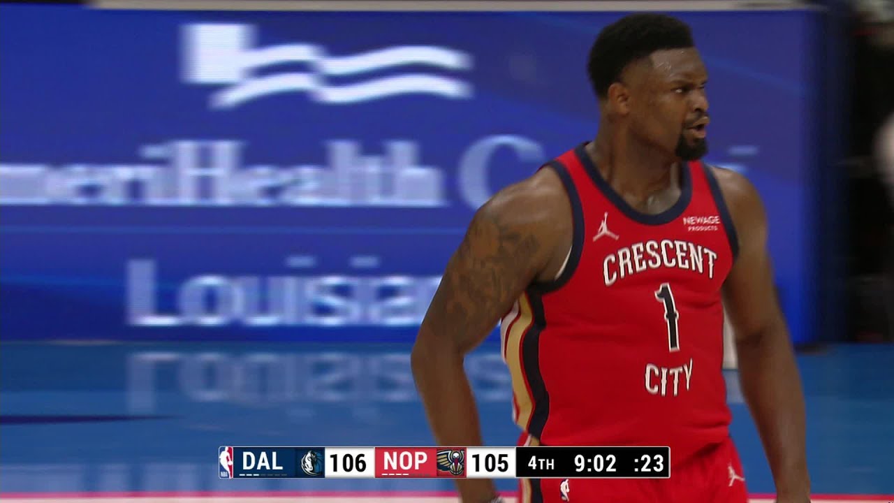 Zion Williamson Highlights vs. Dallas Mavericks 1/29/25 background