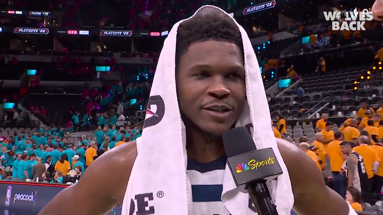 Anthony Edwards Postgame Interview After Game 1 Win Against San Antonio Spurs | 5.4.26