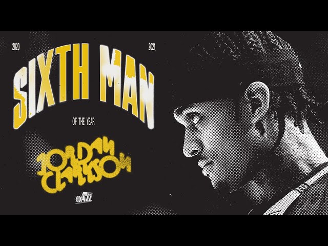 Jordan Clarkson wins Sixth Man of the Year 🔥 | UTAH JAZZ background