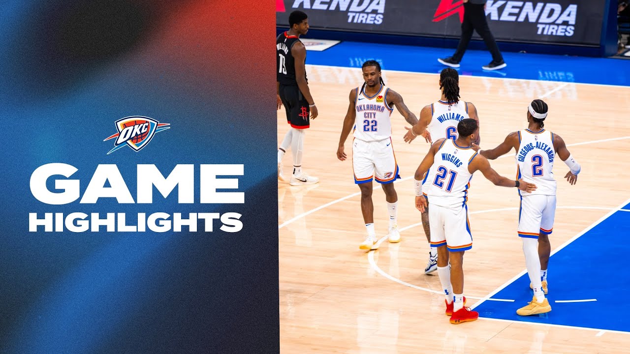 OKC Thunder vs Houston Rockets | Game Highlights | March 3, 2025 background