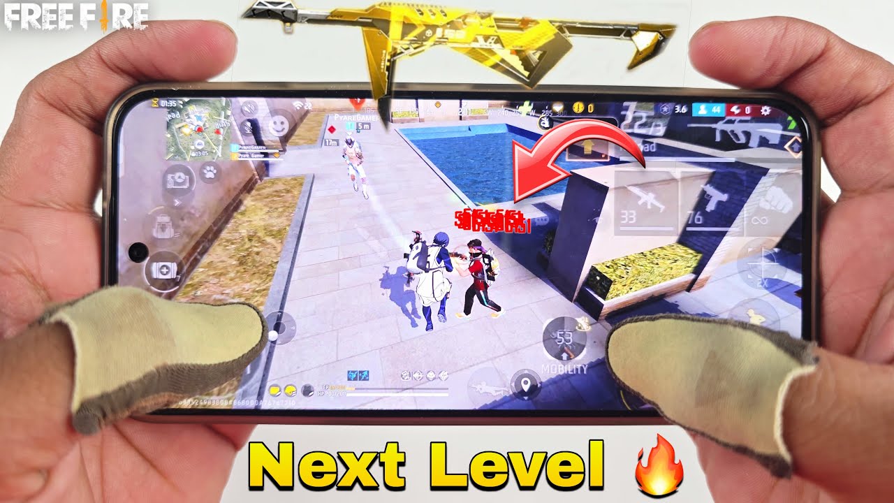 Infinix gt 30 pro gaming phone free fire gameplay duo vs squad 2 finger claw handcam onetap headshot