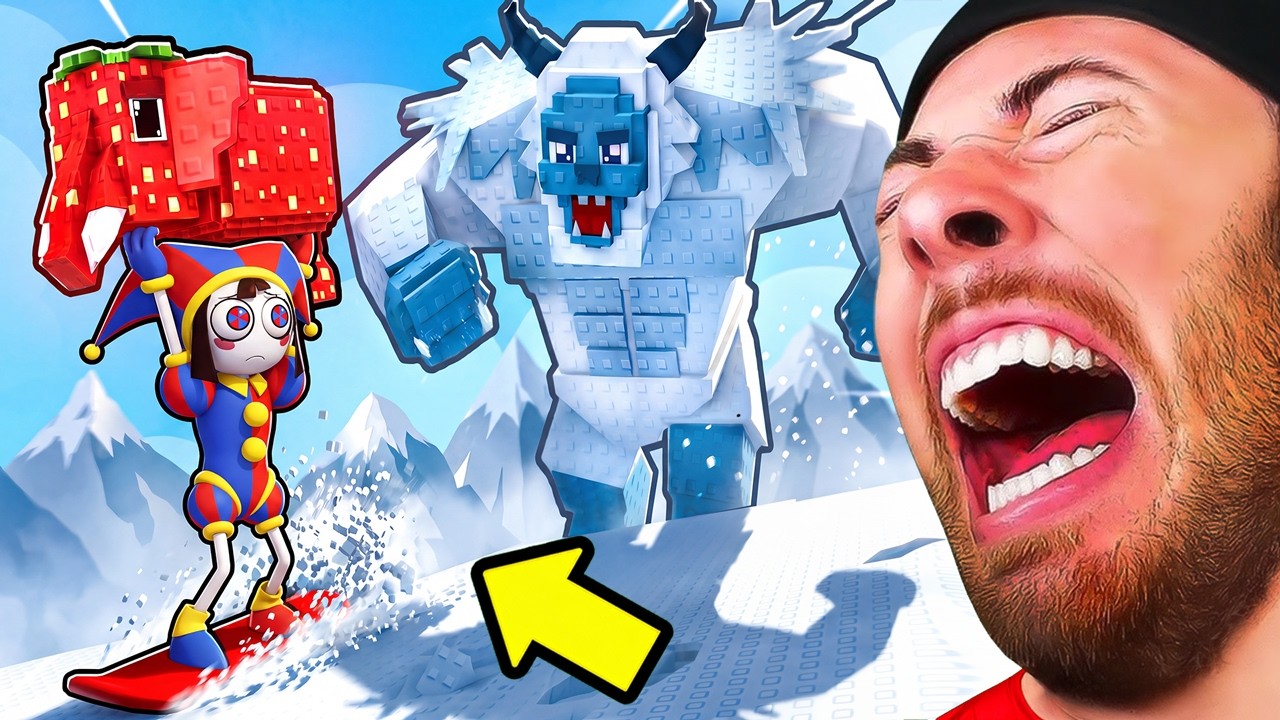 POMNI FELL INTO VIRAL ROBLOX GAMES?! (You Will Laugh)