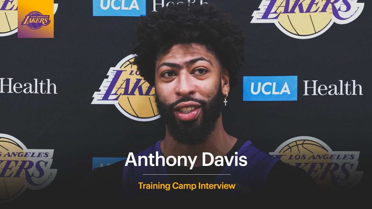 "The competition level is very high" - Anthony Davis on Day 2 of Lakers Training Camp background